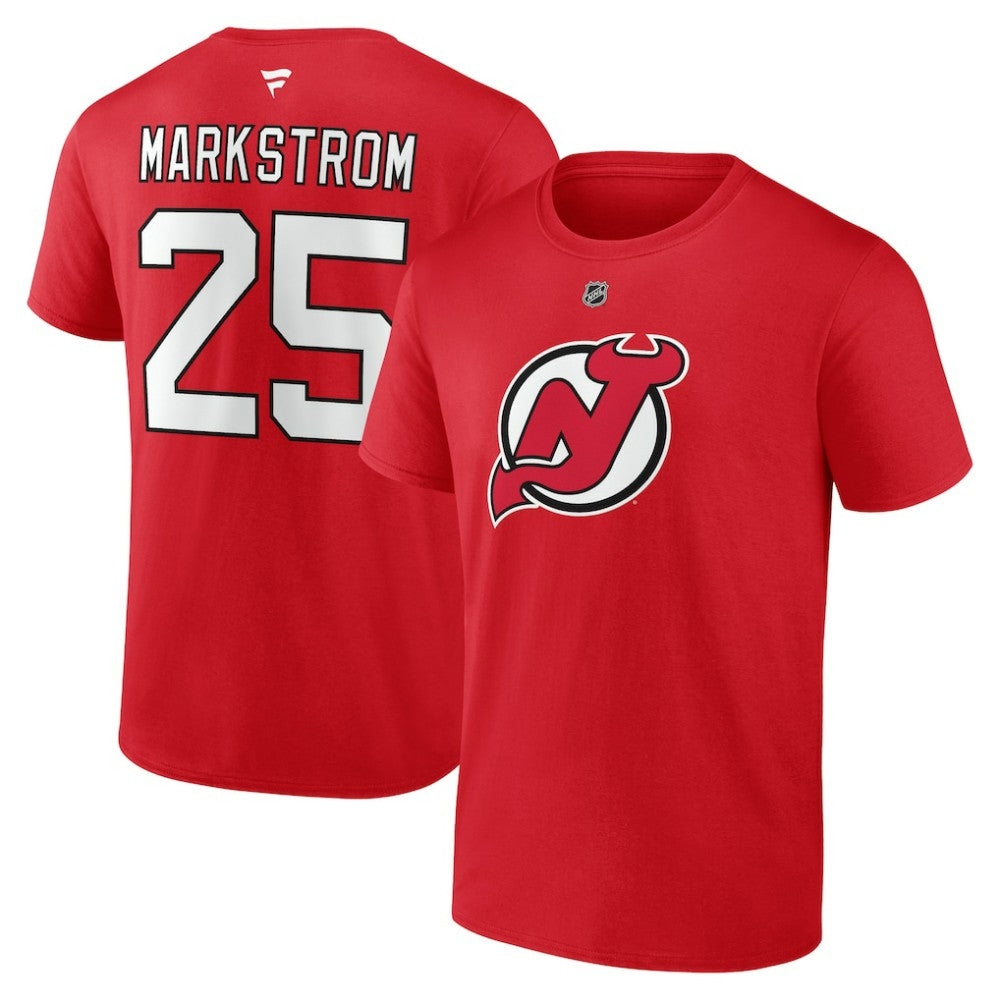 Jacob Markstrom New Jersey Devils Fanatics Authentic Stack Name & Number T-Shirt -  NHL T-shirts
