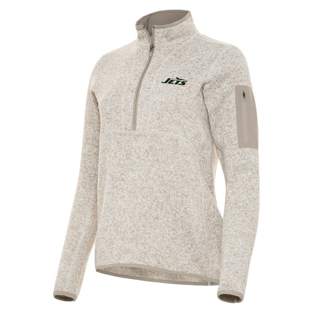 New York Jets Antigua Women's Fortune Half-Zip Jacket | NFL Online