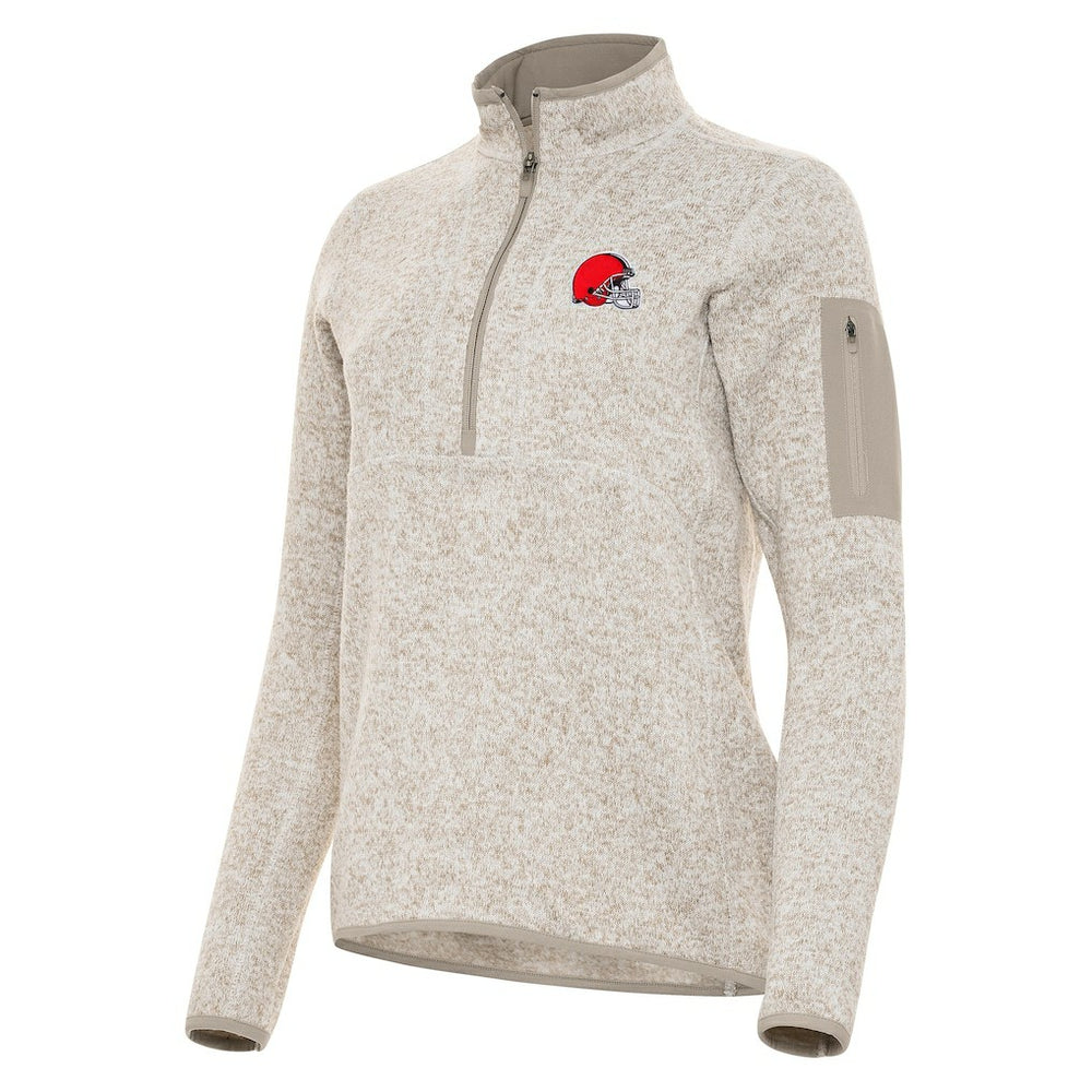 Cleveland Browns Antigua Women's Fortune Half-Zip Jacket | NFL Hot