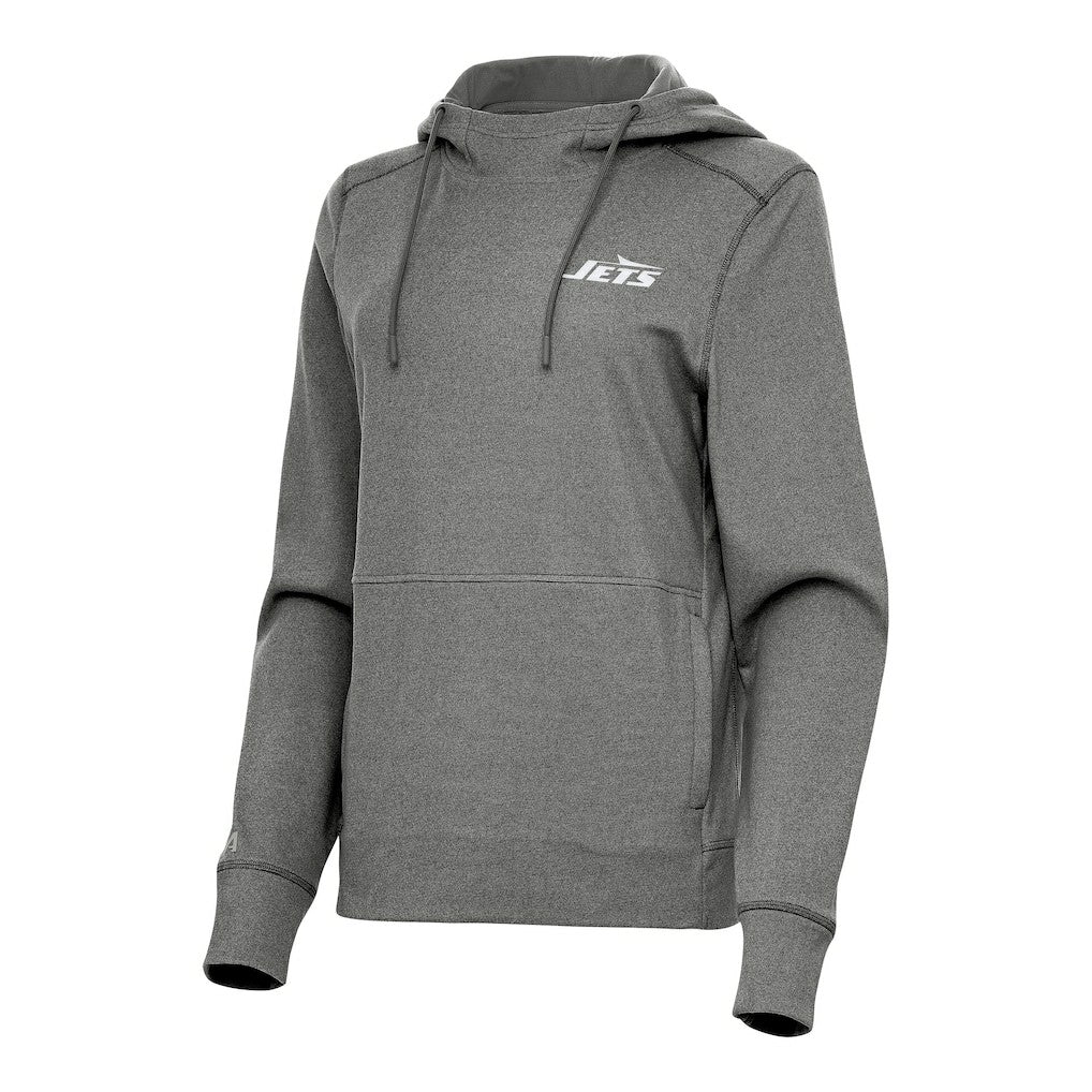 New York Jets Antigua Women's Justice Pullover Hoodie | NFL Outlet