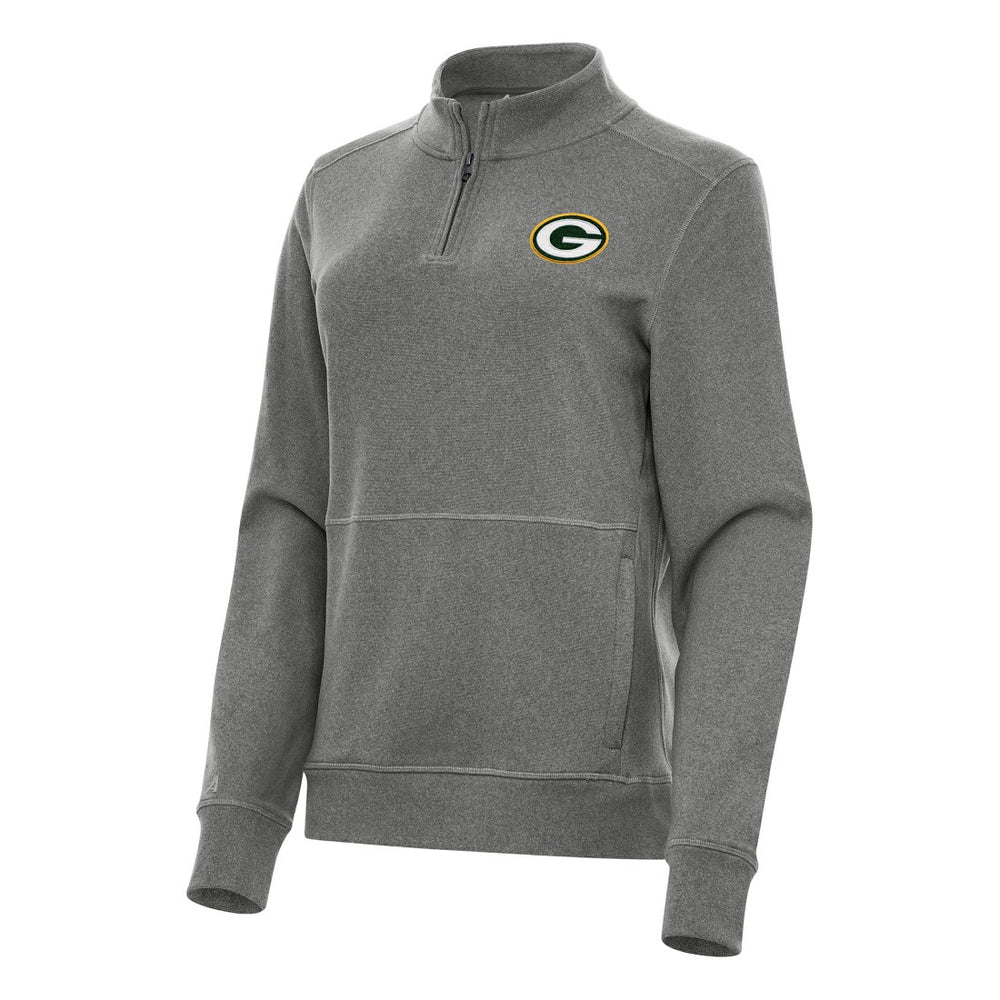 Green Bay Packers Antigua Women's Crush Quarter-Zip Jacket | NFL Discount
