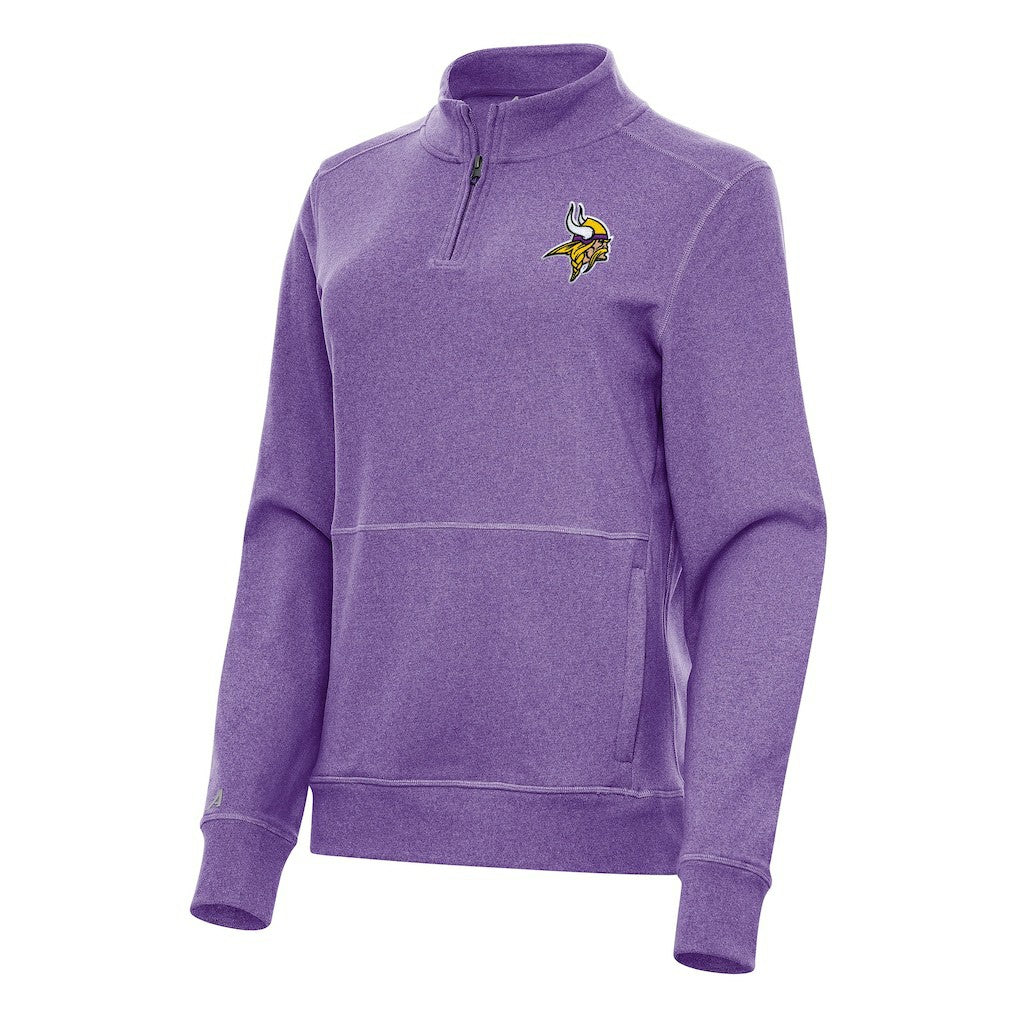 Minnesota Vikings Antigua Women's Crush Quarter-Zip Jacket | NFL Discount