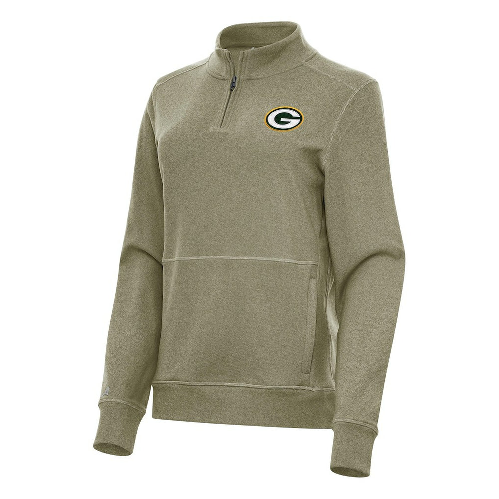 Green Bay Packers Antigua Women's Crush Quarter-Zip Jacket | NFL Outlet