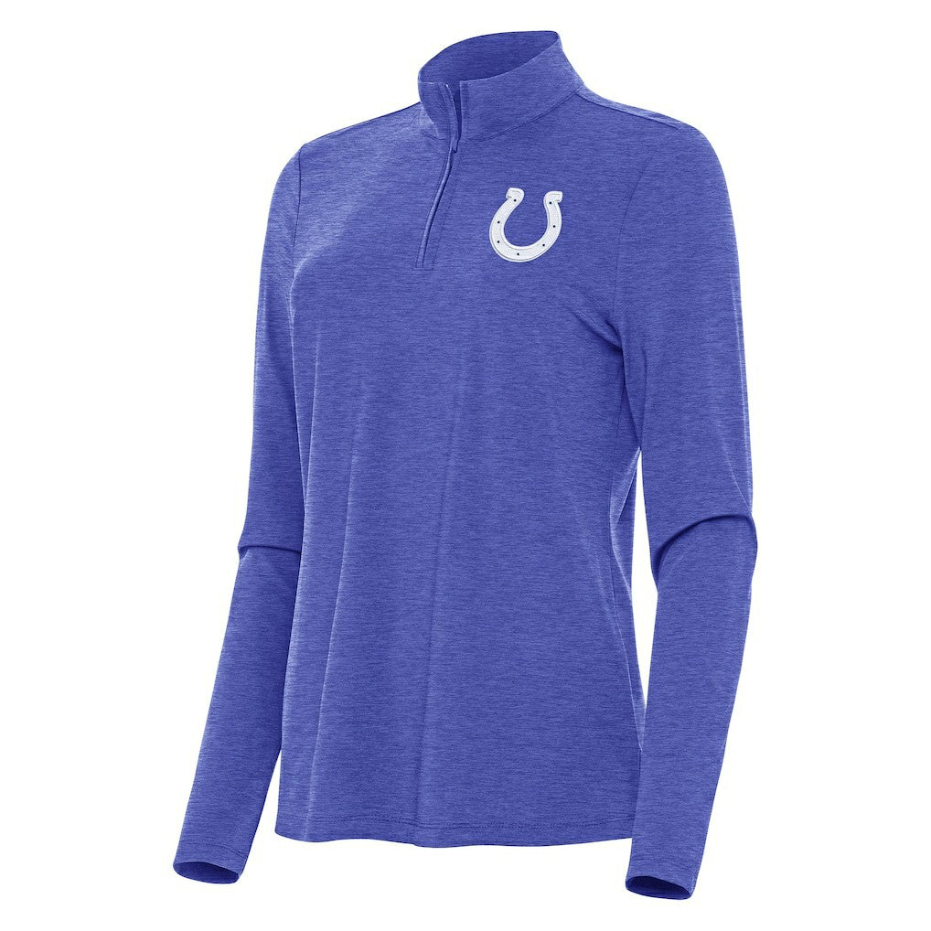 Indianapolis Colts Antigua Women's Bright Quarter-Zip Sweatshirt | NFL Online