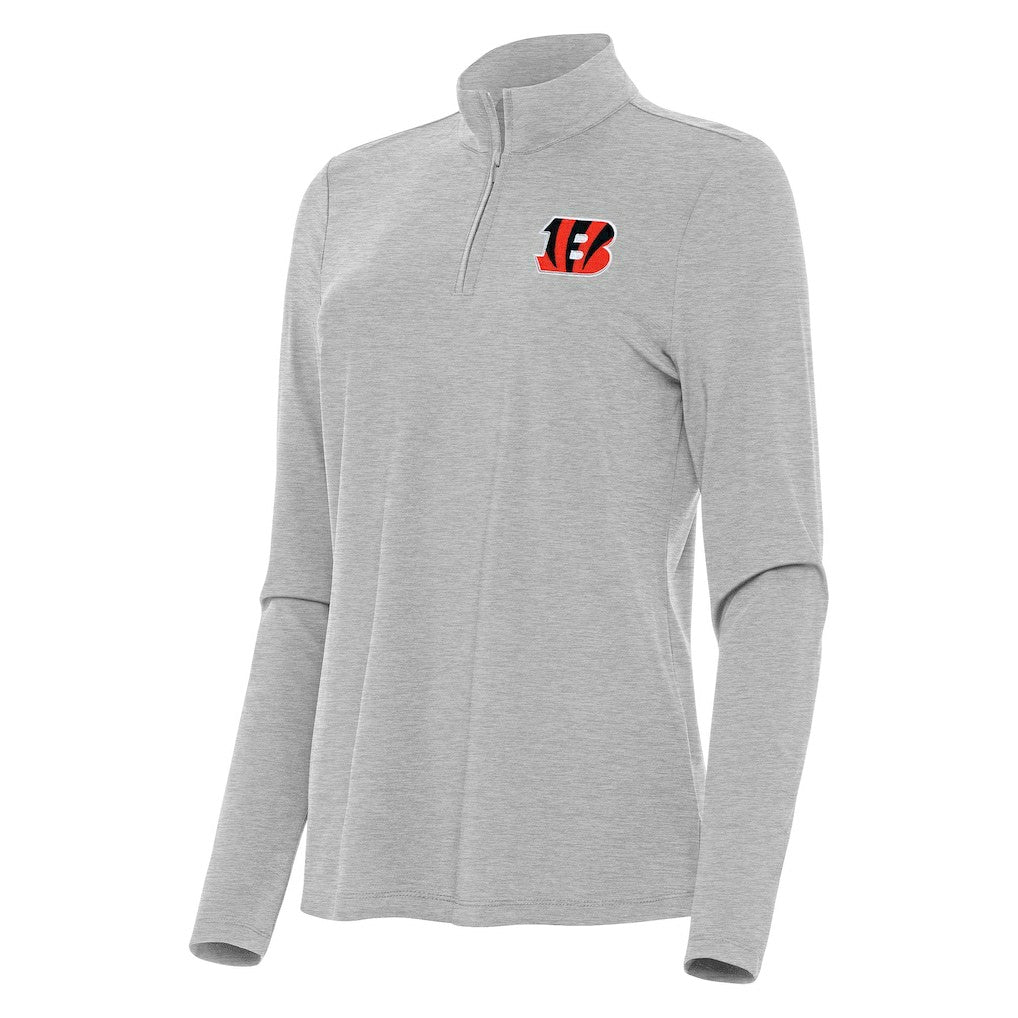 Cincinnati Bengals Antigua Women's Bright Quarter-Zip Sweatshirt | NFL US