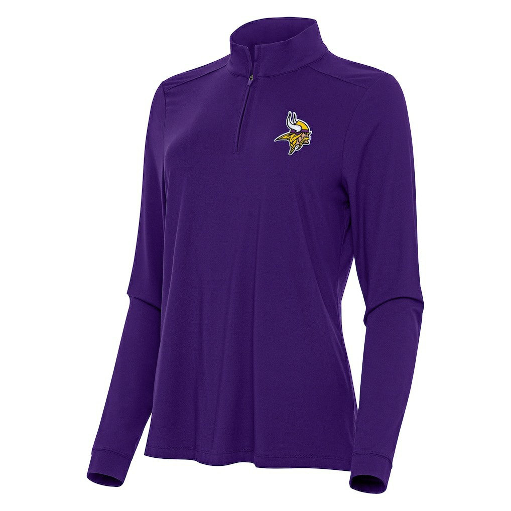 Minnesota Vikings Antigua Women's Intent Quarter-Zip Sweatshirt | NFL Near me