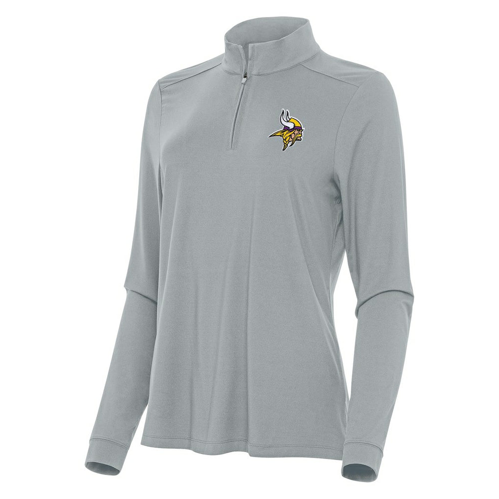 Minnesota Vikings Antigua Women's Intent Quarter-Zip Sweatshirt | NFL Discount