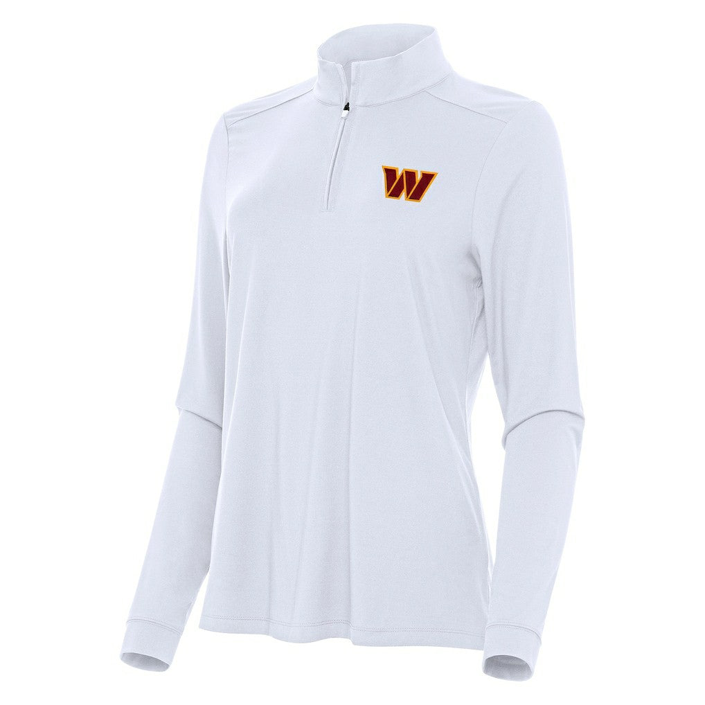 Washington Commanders Antigua Women's Intent Quarter-Zip Sweatshirt | NFL US