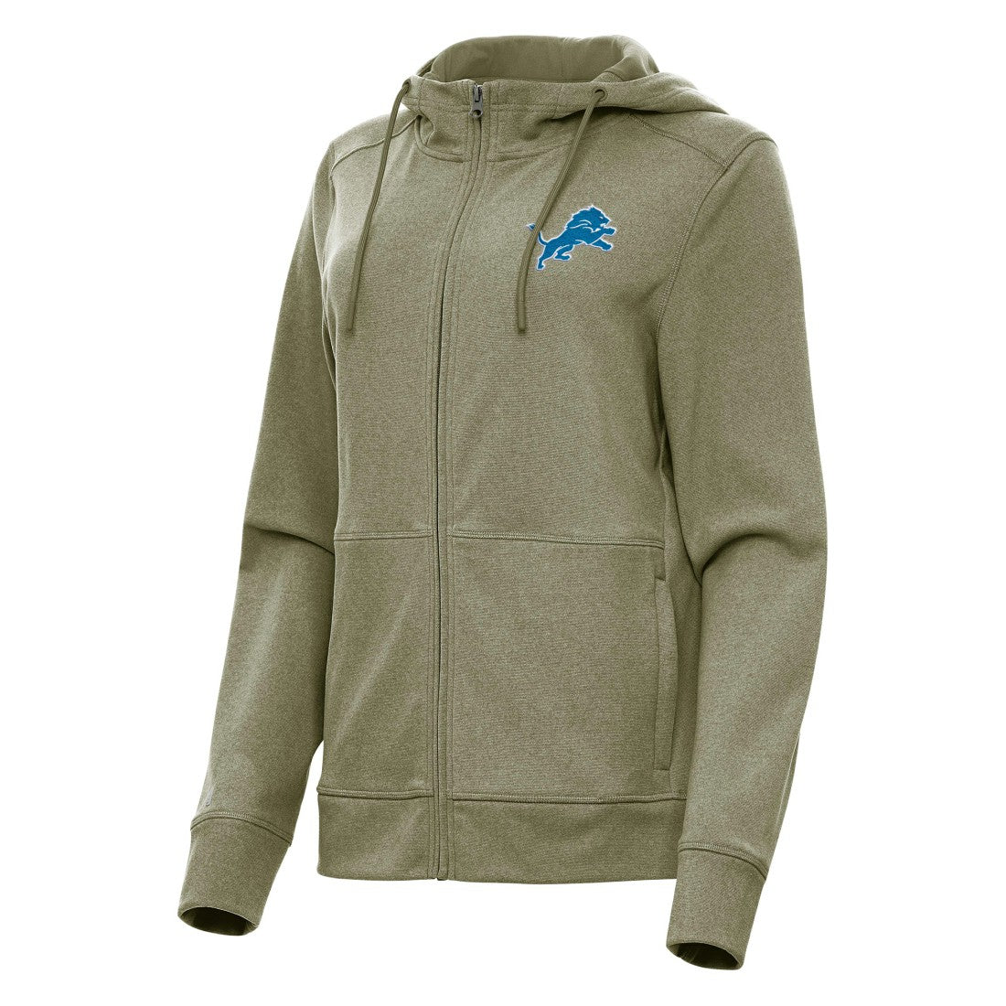 Detroit Lions Antigua Women's Seeker Full-Zip Hoodie Jacket | NFL New