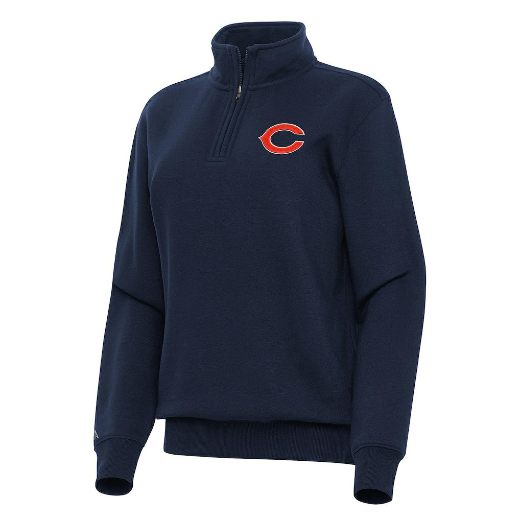 Chicago Bears Antigua Women's Victory Quarter-Zip Top | NFL On sale