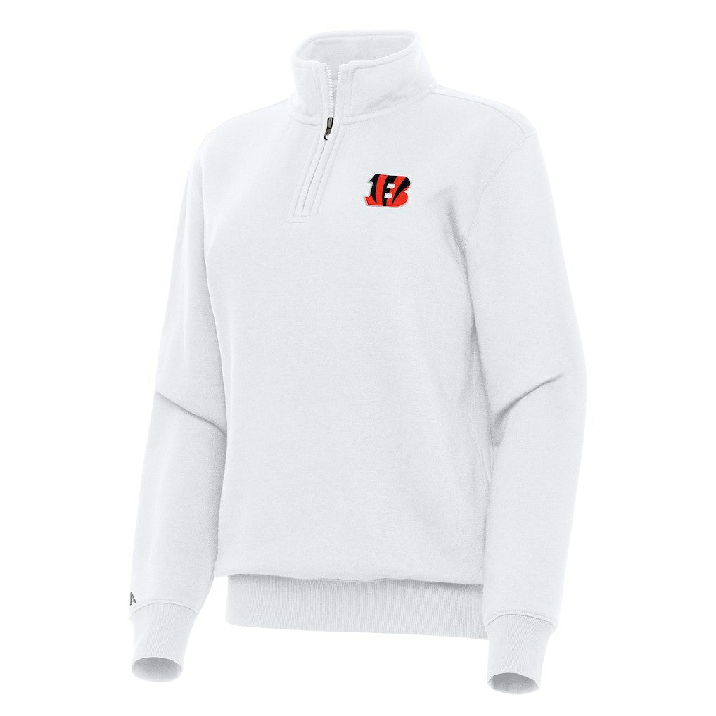 Cincinnati Bengals Antigua Women's Victory Quarter-Zip Top | NFL New