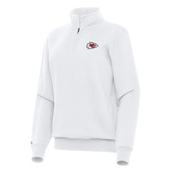 Kansas City Chiefs Antigua Women's Victory Quarter-Zip Top | NFL US