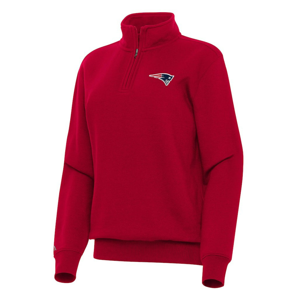 New England Patriots Antigua Women's Victory Quarter-Zip Top | NFL Near me