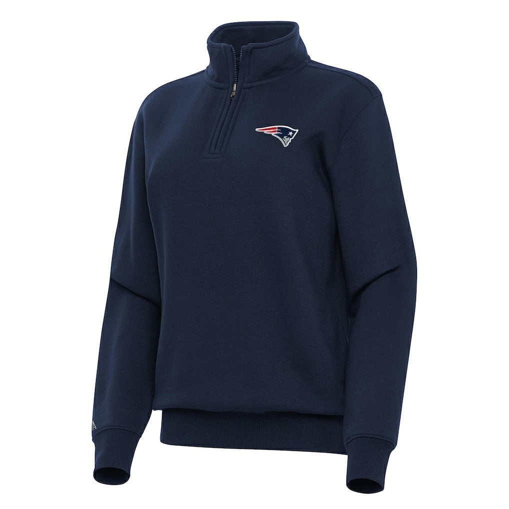 New England Patriots Antigua Women's Victory Quarter-Zip Top | NFL On sale