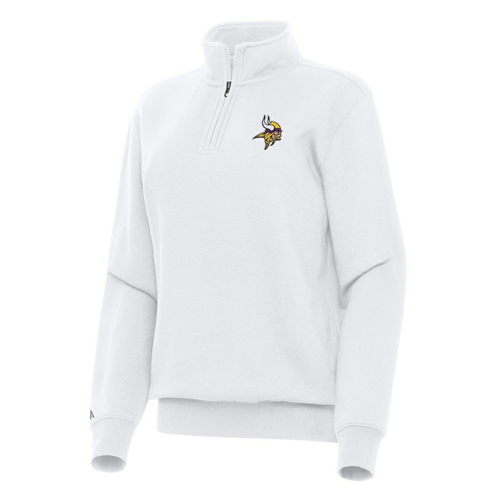 Minnesota Vikings Antigua Women's Victory Quarter-Zip Top | NFL New