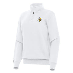 Minnesota Vikings Antigua Women's Victory Quarter-Zip Top | NFL New