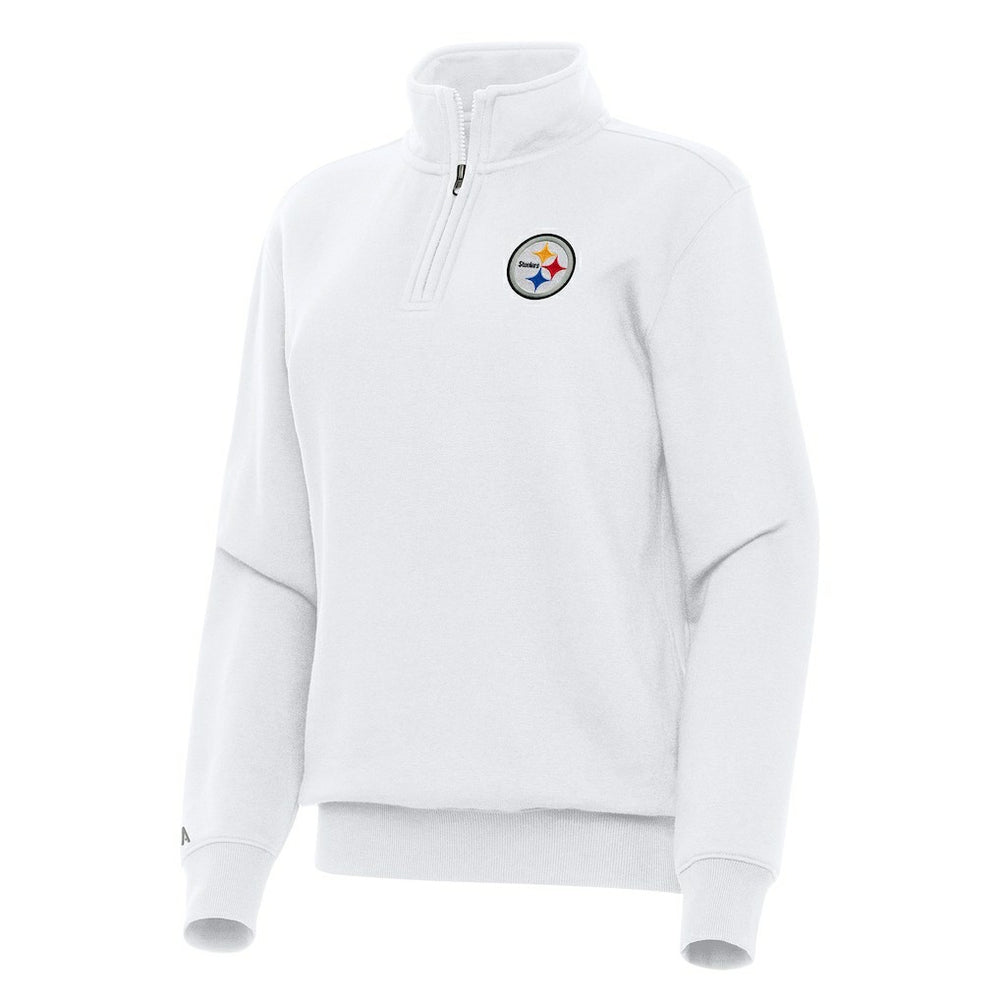 Pittsburgh Steelers Antigua Women's Victory Quarter-Zip Top | NFL New