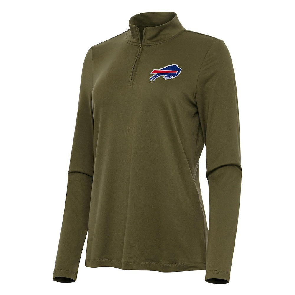 Buffalo Bills Antigua Women's Reprocess Quarter-Zip Top | NFL Discount