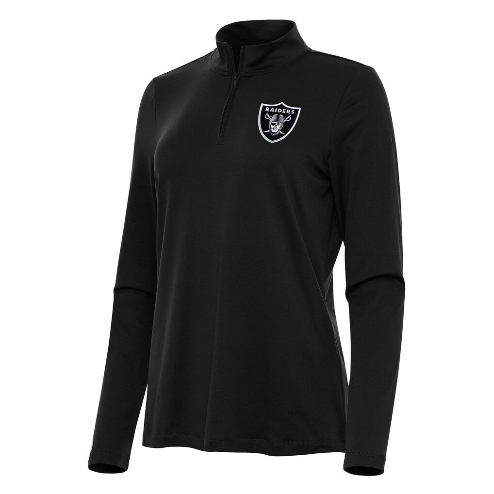 Las Vegas Raiders Antigua Women's Reprocess Quarter-Zip Top | NFL On sale