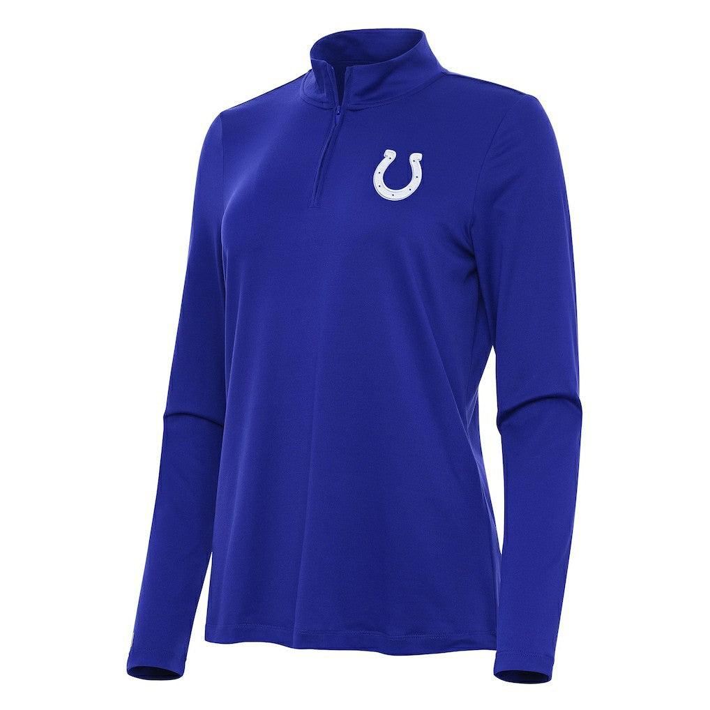 Indianapolis Colts Antigua Women's Reprocess Quarter-Zip Top | NFL US