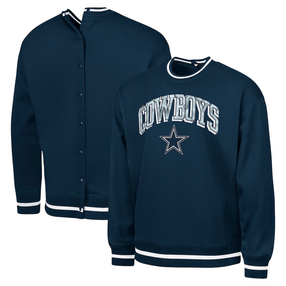 Dallas Cowboys G-III Sports by Carl Banks Adaptive Blocker Fleece Pullover Sweatshirt | NFL Hot