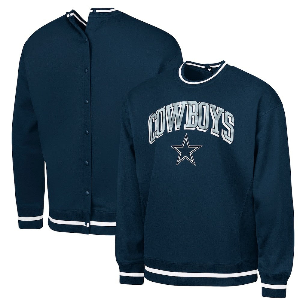 Dallas Cowboys G-III Sports by Carl Banks Adaptive Blocker Fleece Pullover Sweatshirt | NFL Hot