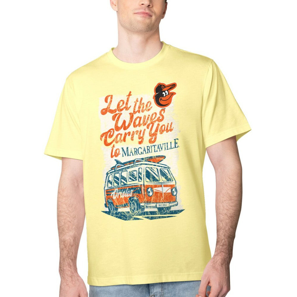Baltimore Orioles Margaritaville Bus Waves Graphic T-Shirt - MLB T-shirts