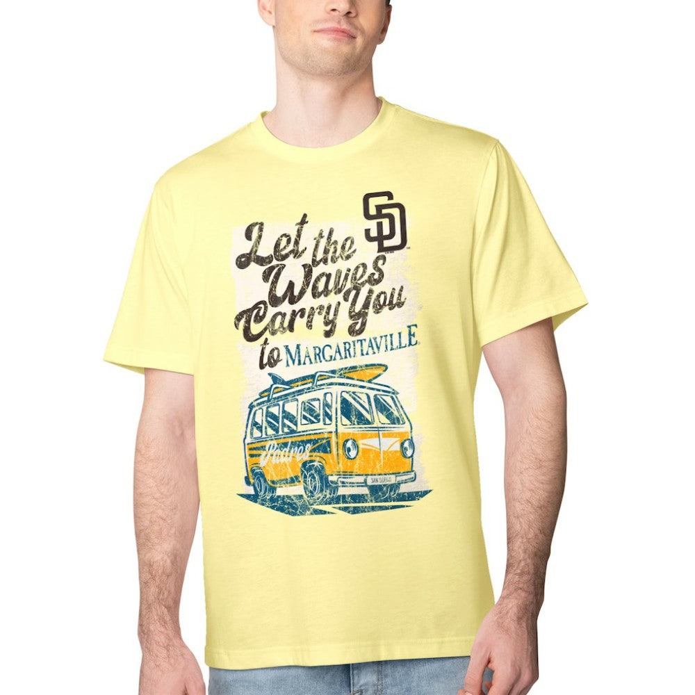 San Diego Padres Margaritaville Bus Waves Graphic T-Shirt - MLB T-shirts