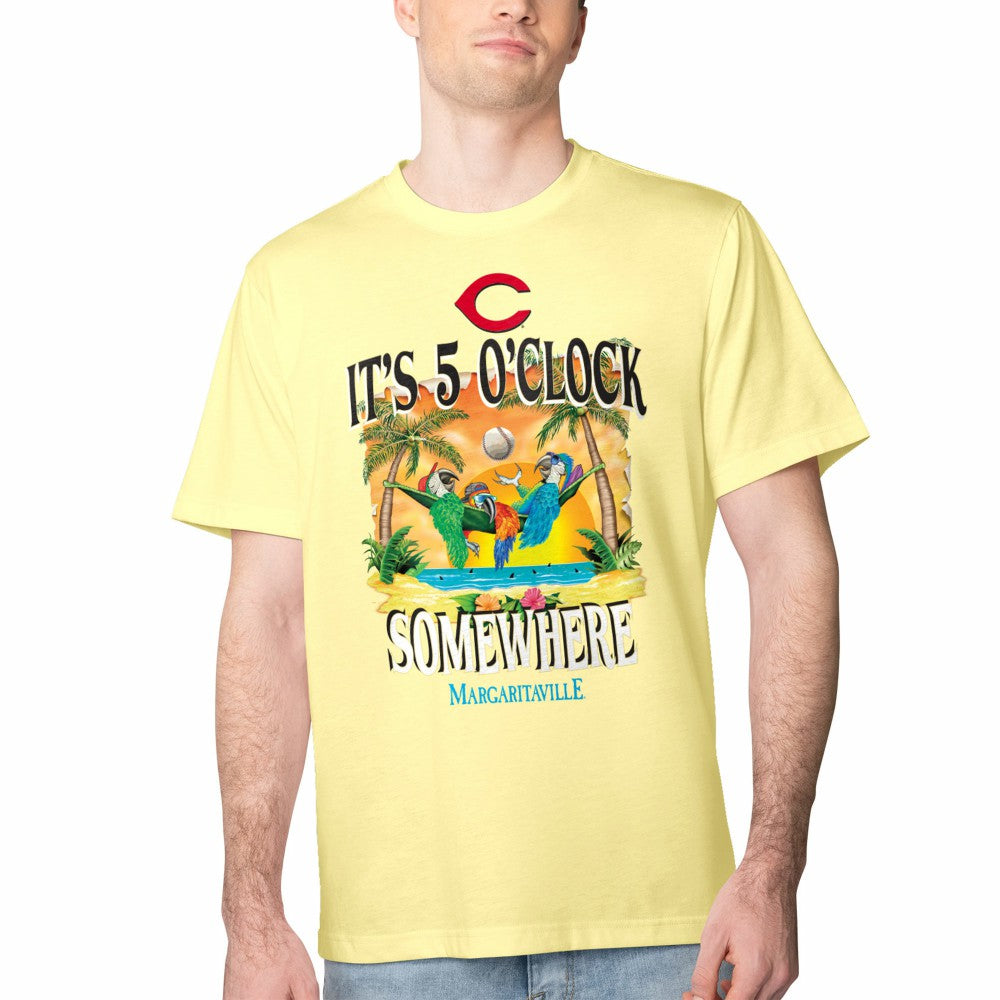 Cincinnati Reds Margaritaville Five O'Clock Graphic T-Shirt - MLB T-shirts