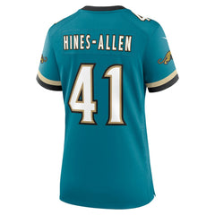 Jacksonville Jaguars Josh Hines-Allen  Women's Prowler Throwback Game Jersey | NFL US