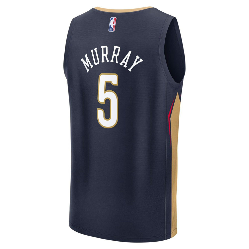 Navy Dejounte Murray New Orleans Pelicans Fast Break Replica Player Jersey | NBA