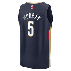 Navy Dejounte Murray New Orleans Pelicans Fast Break Replica Player Jersey | NBA