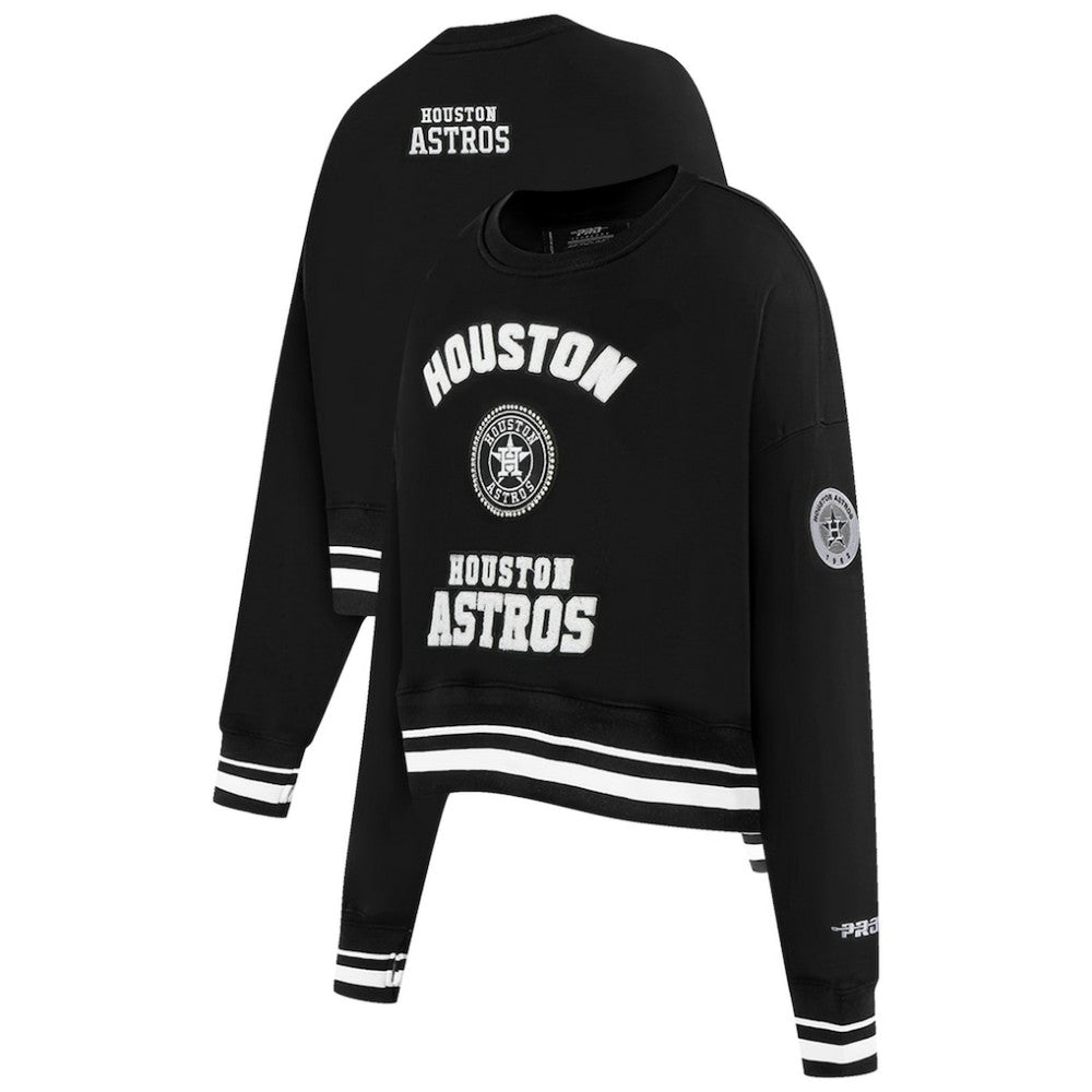 Houston Astros Pro Standard Women's Pearl Cropped Pullover Sweatshirt
 - MLB Pullover