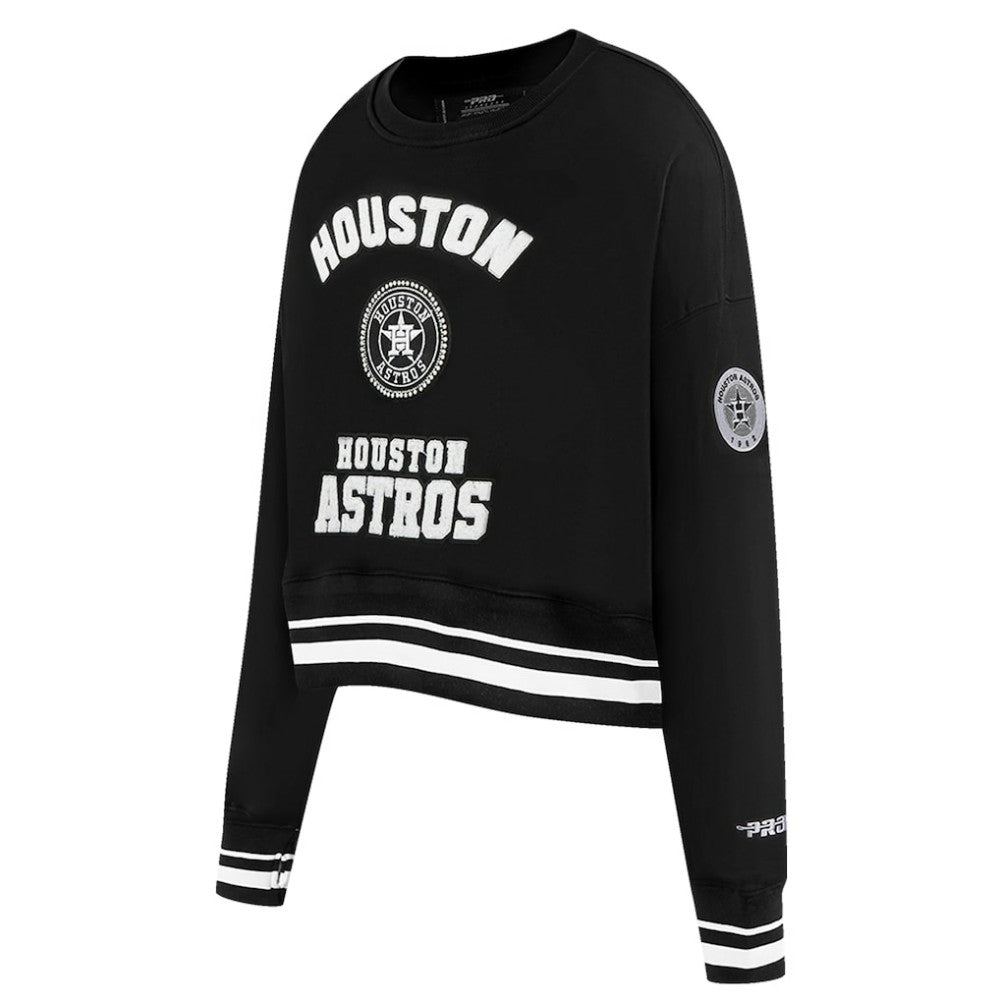 Houston Astros Pro Standard Women's Pearl Cropped Pullover Sweatshirt
 - MLB Pullover