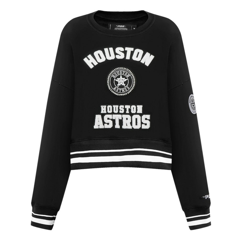 Houston Astros Pro Standard Women's Pearl Cropped Pullover Sweatshirt
 - MLB Pullover