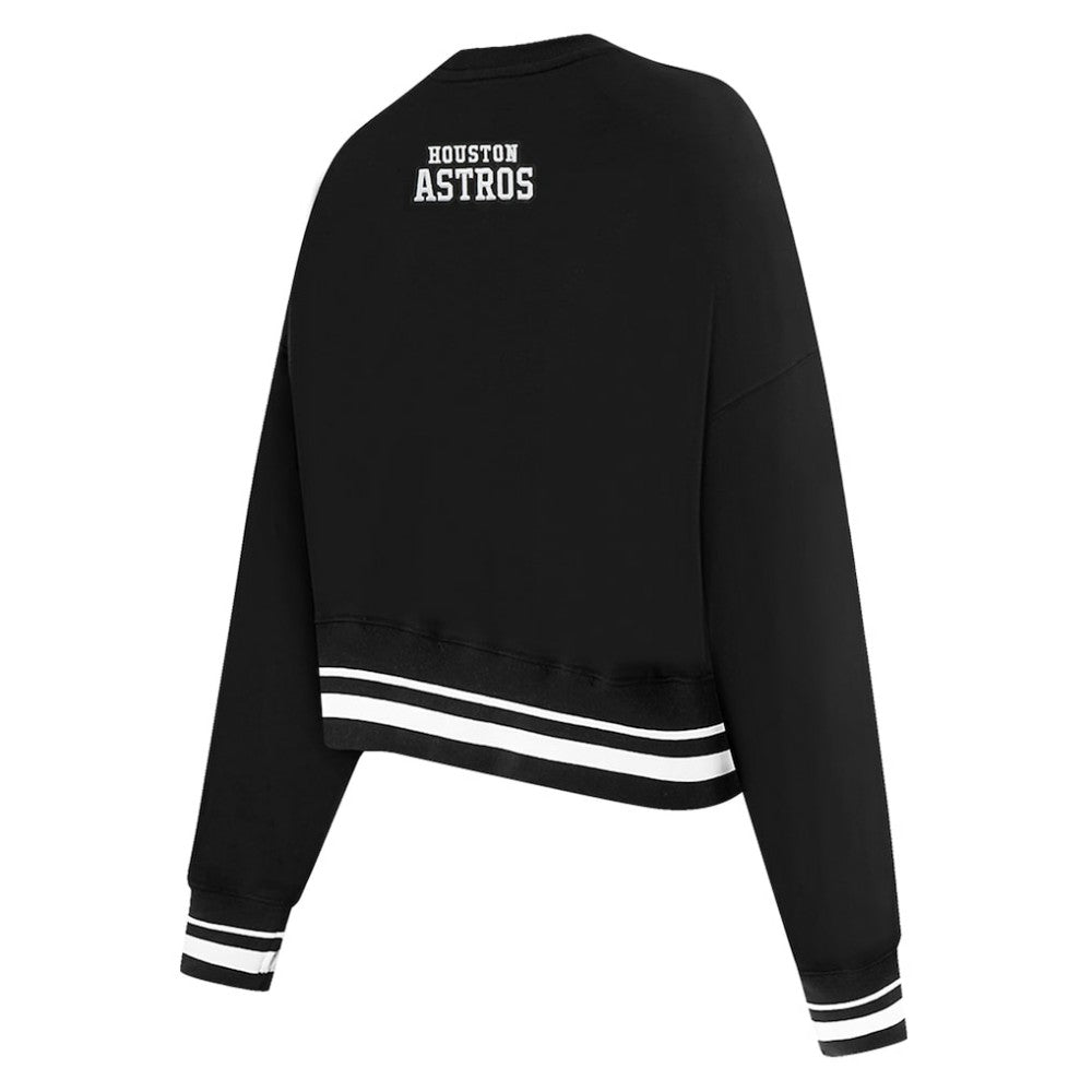 Houston Astros Pro Standard Women's Pearl Cropped Pullover Sweatshirt
 - MLB Pullover