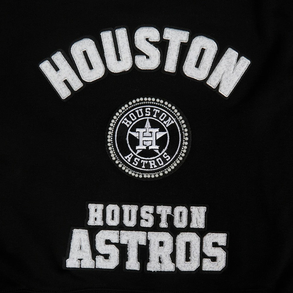 Houston Astros Pro Standard Women's Pearl Cropped Pullover Sweatshirt
 - MLB Pullover