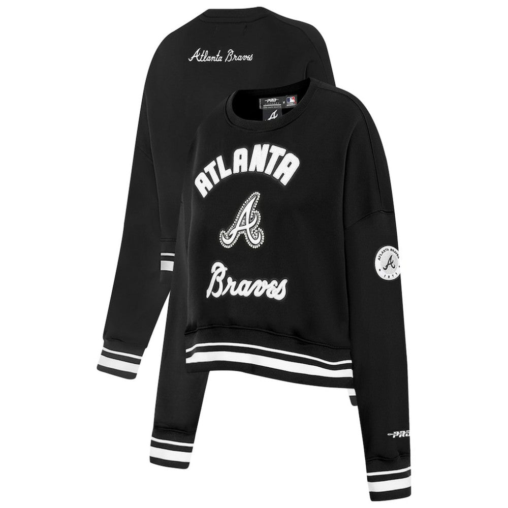 Atlanta Braves Pro Standard Women's Pearl Cropped Pullover Sweatshirt
 - MLB Pullover