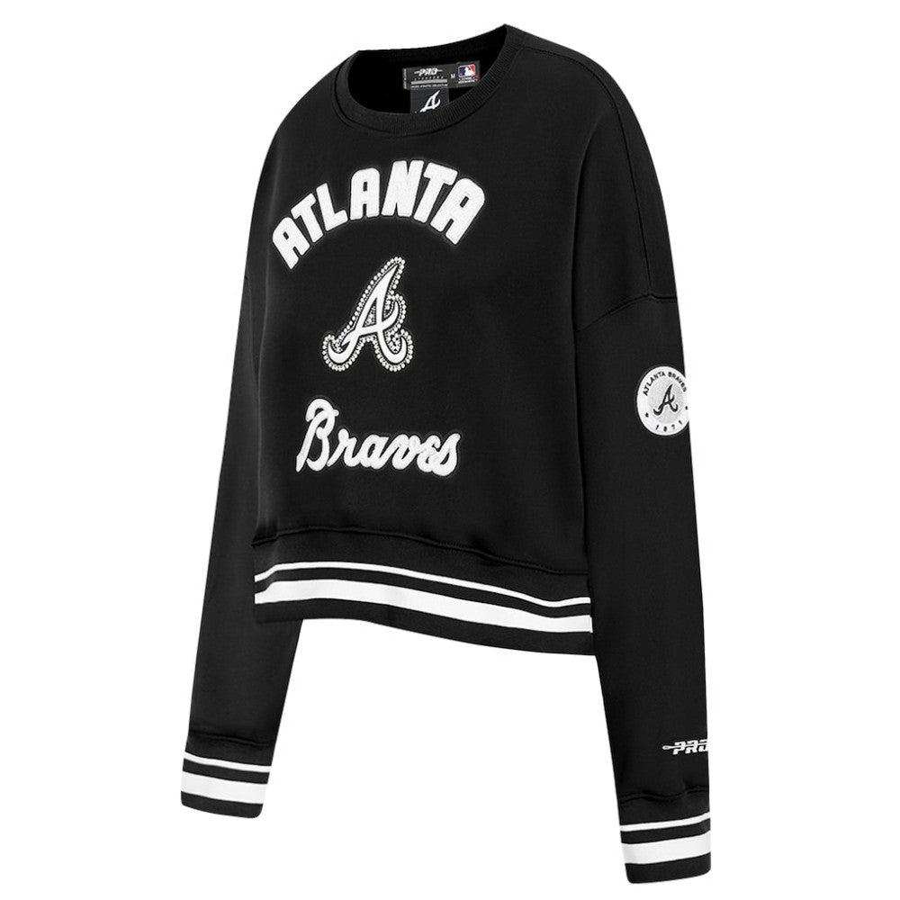 Atlanta Braves Pro Standard Women's Pearl Cropped Pullover Sweatshirt
 - MLB Pullover