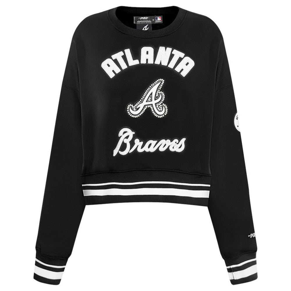 Atlanta Braves Pro Standard Women's Pearl Cropped Pullover Sweatshirt
 - MLB Pullover