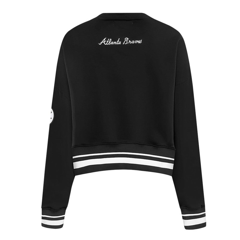 Atlanta Braves Pro Standard Women's Pearl Cropped Pullover Sweatshirt
 - MLB Pullover