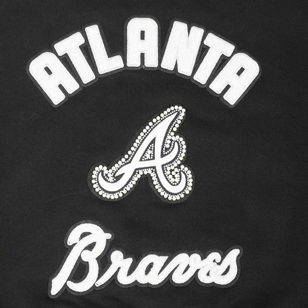 Atlanta Braves Pro Standard Women's Pearl Cropped Pullover Sweatshirt
 - MLB Pullover