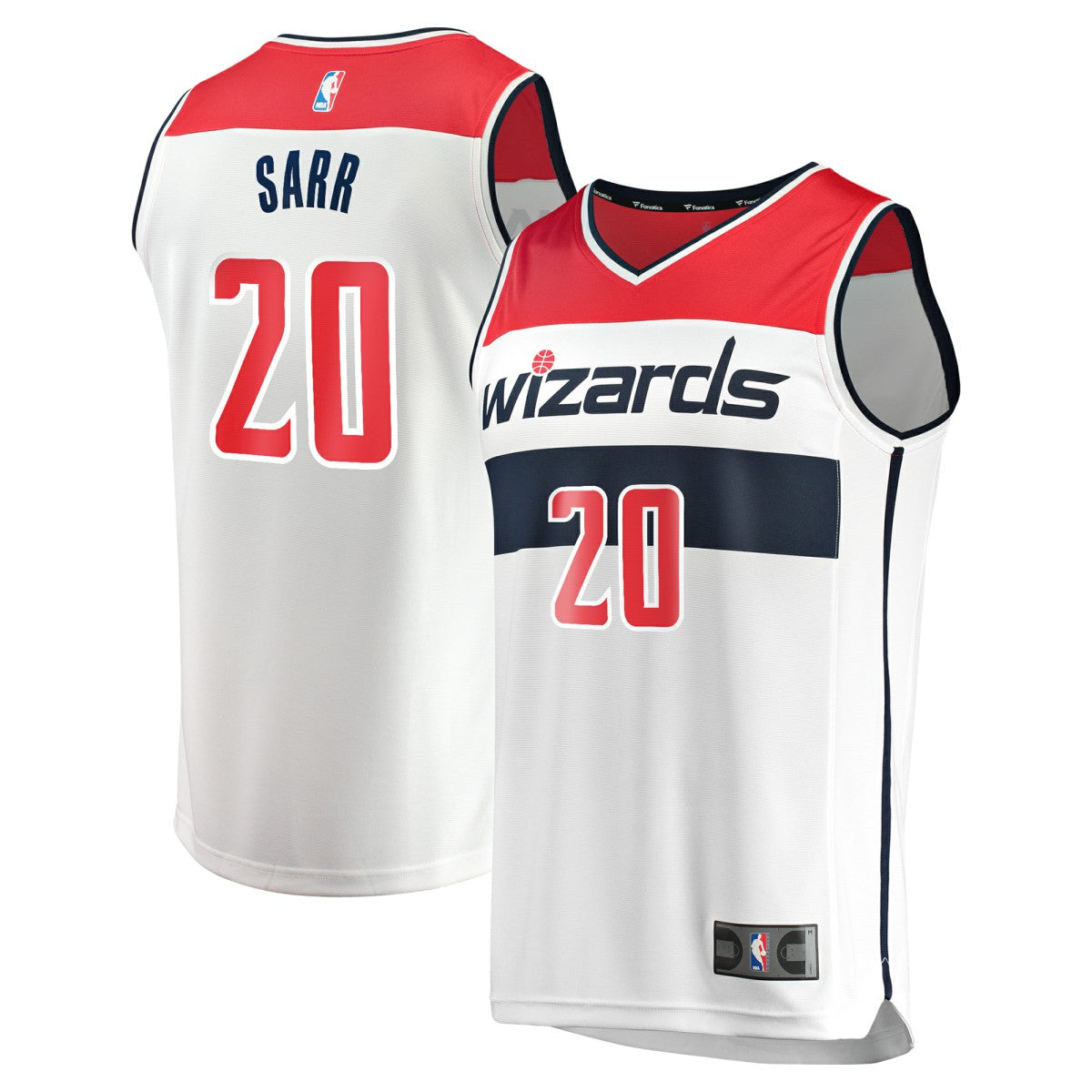 White Alexandre Sarr Washington Wizards Fast Break Replica Player Jersey | NBA