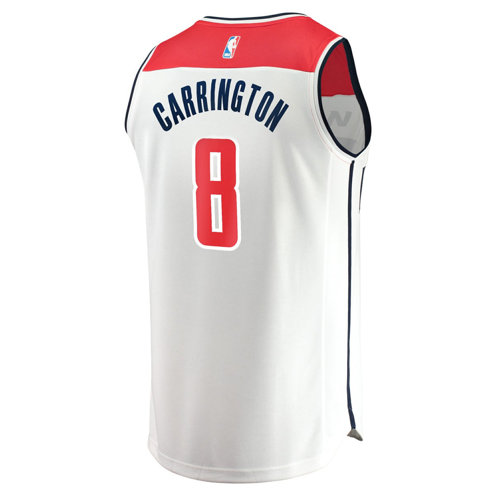 White Carlton Carrington Washington Wizards Fast Break Replica Player Jersey | NBA