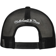 Black Brooklyn Nets Script Trucker Adjustable Hat | NBA