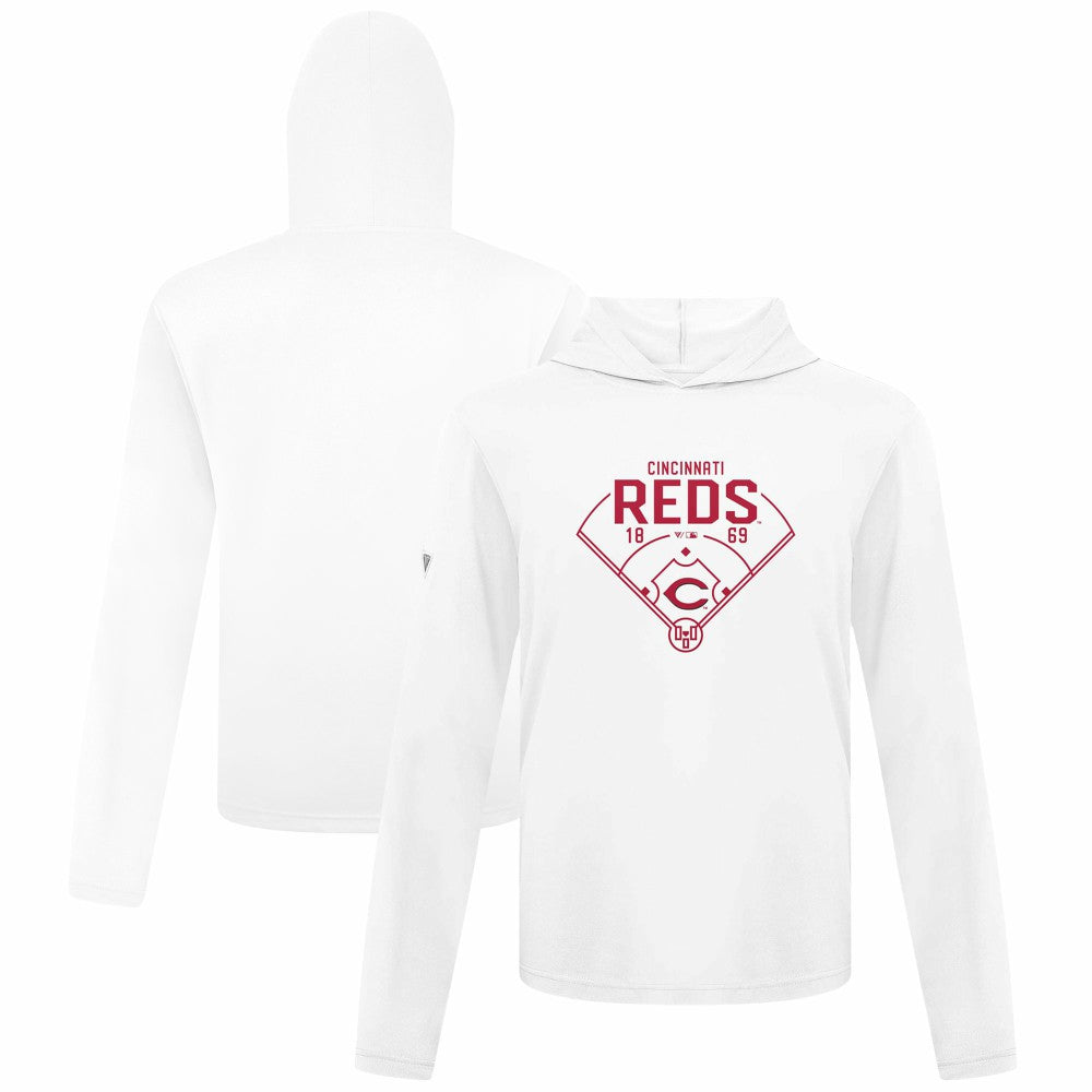 Cincinnati Reds Levelwear Anthem Home Field Pullover Hoodie - MLB Hoodies