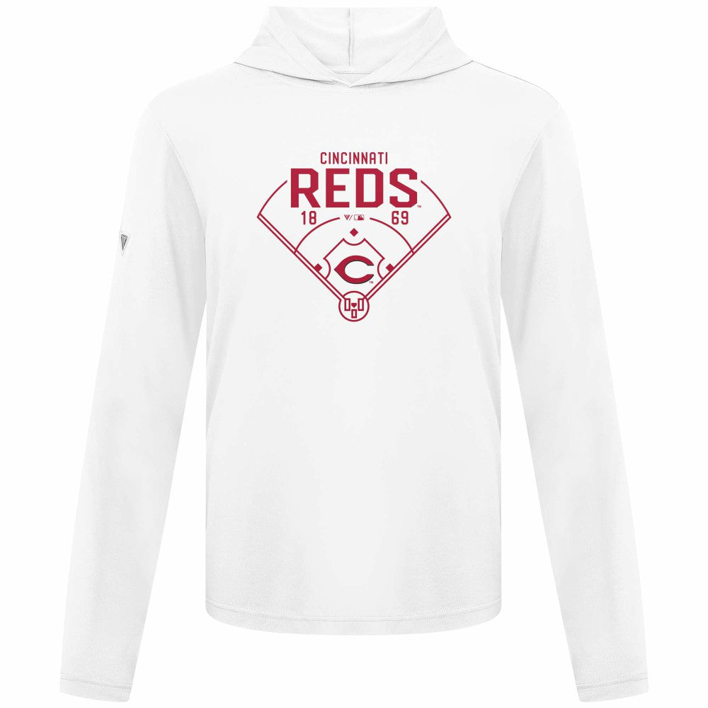 Cincinnati Reds Levelwear Anthem Home Field Pullover Hoodie - MLB Hoodies