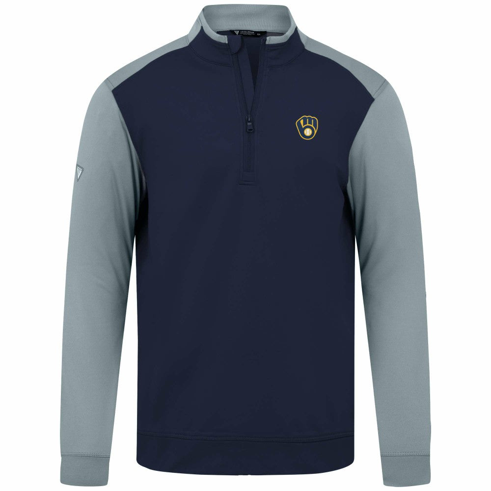 Milwaukee Brewers Levelwear Insignia 2.0 Quarter-Zip Pullover Top - MLB Pullover