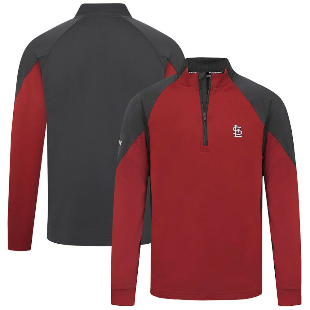 St. Louis Cardinals Levelwear Cadet Insignia 2.0 Raglan Quarter-Zip Jacket - MLB Jackets