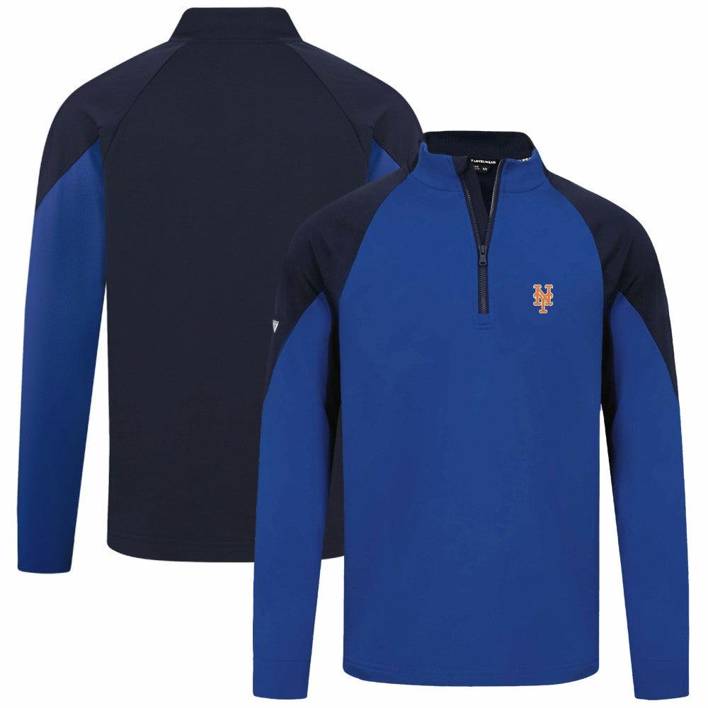 New York Mets Levelwear Cadet Insignia 2.0 Raglan Quarter-Zip Jacket - MLB Jackets